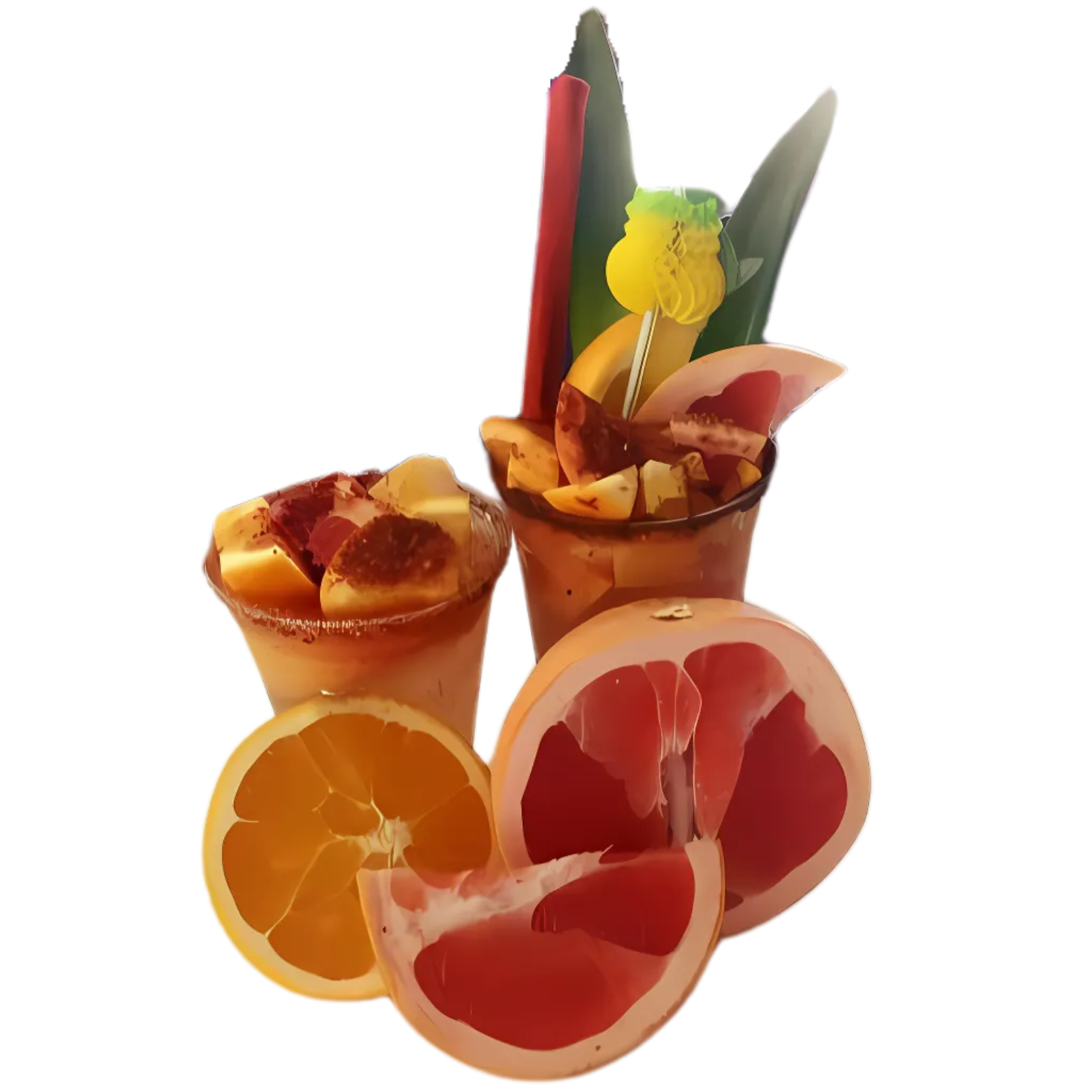 Fresh fruit paletas with citrus and chamoy at Mary’s Paleteria in Abilene, TX